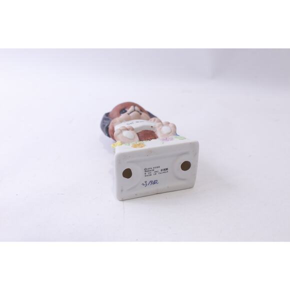 Get Well Soon, Puppy with a Heartwarming Message, Porcelain Figurine, - Picture 2 of 3